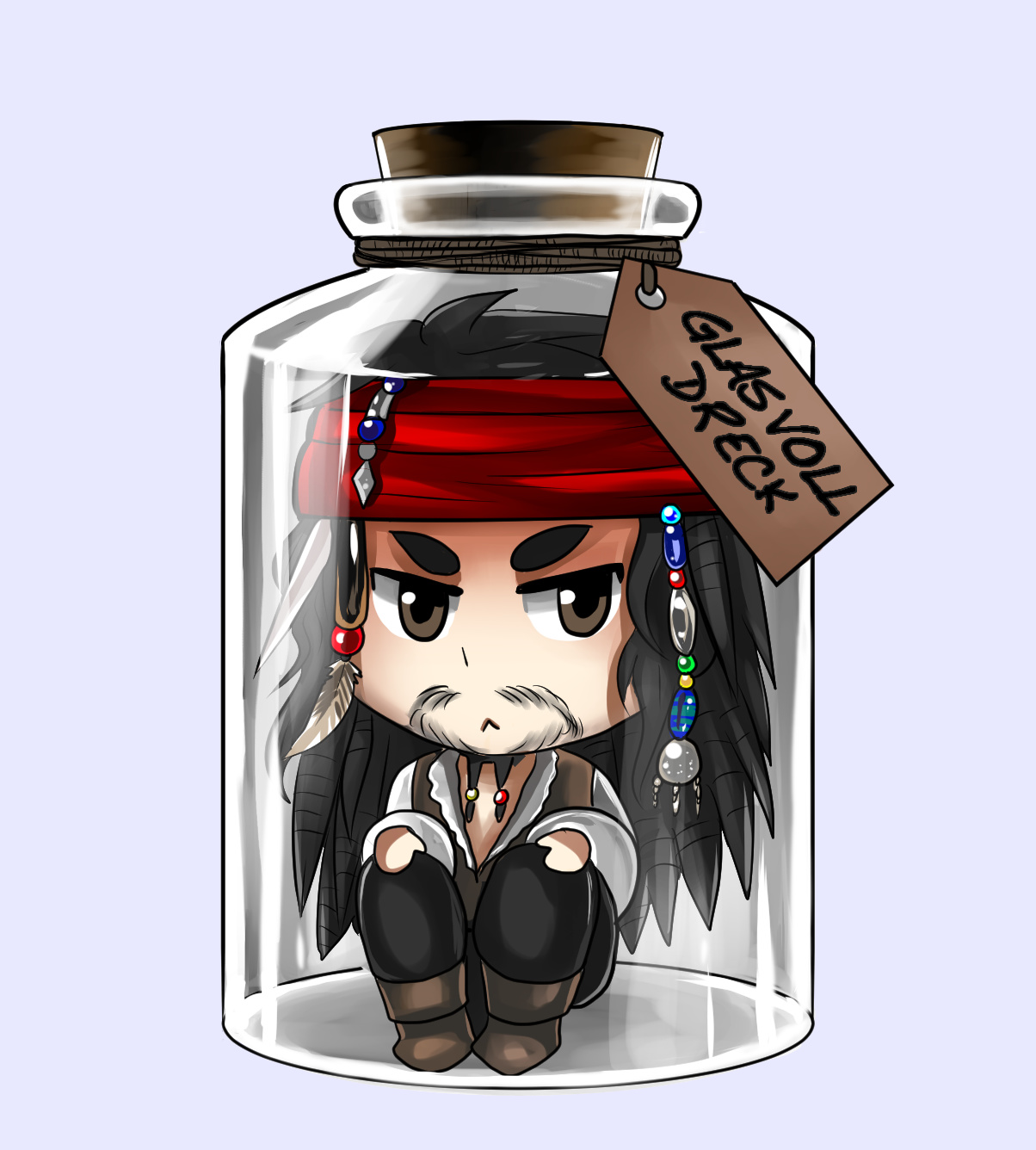 Ich Habe Ein Glas Voll Dreck 10 Stunden Ich hab ein Glas voll Dreck und rat mal was da drin ist... (Fanart von